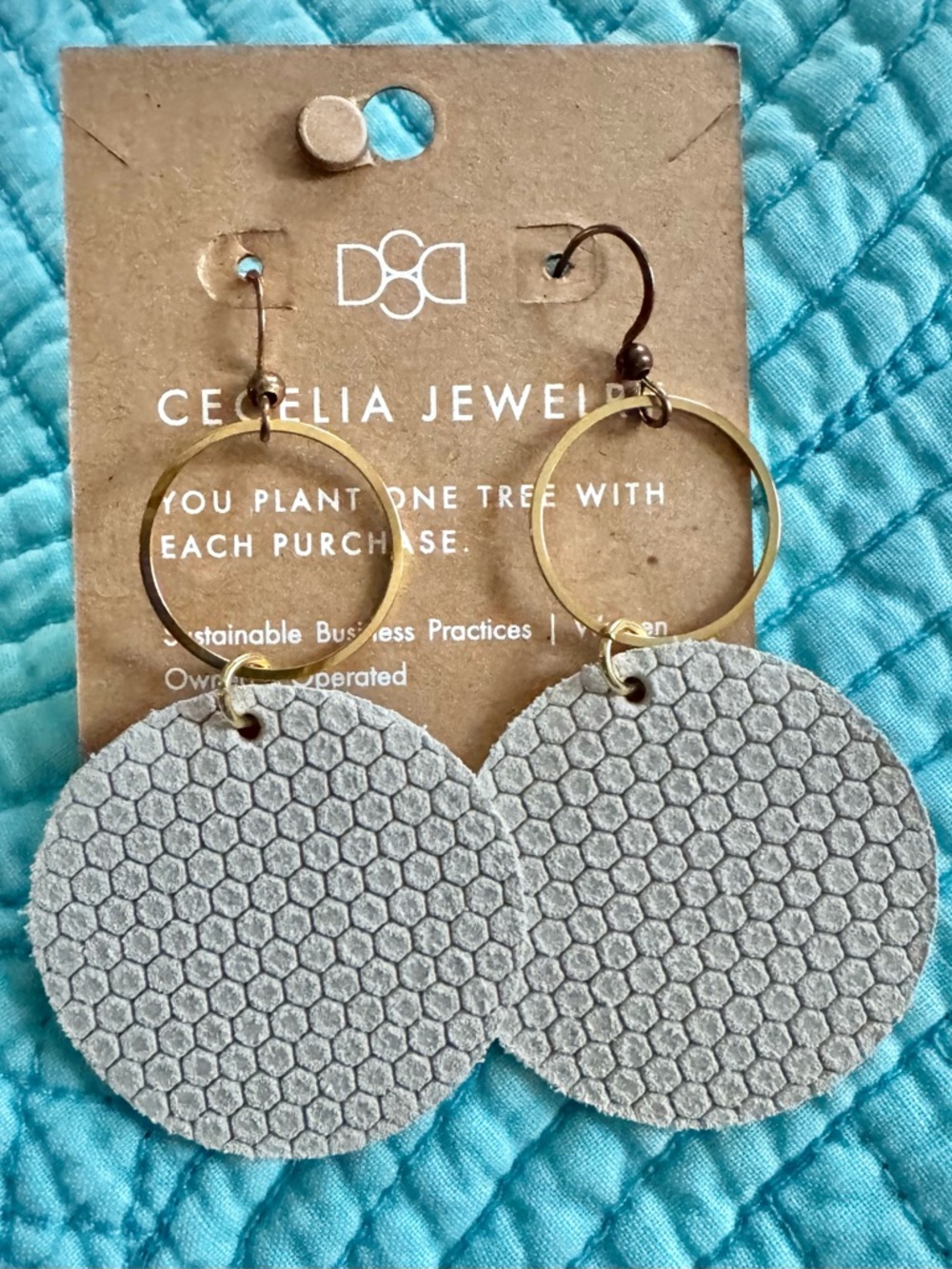 CECELIA JEWELRY Leather Earrings